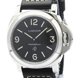 PANERAI Luminor Base Logo Steel Hand-Winding Watch PAM00000 Polished